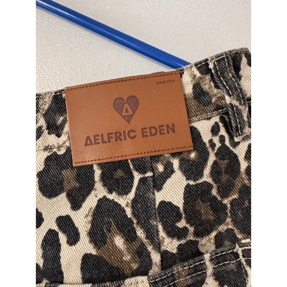 Aelfric Eden Leopard Jeans Size 34 Unisex Sizing Wide Leg - Picture 16 of 16
